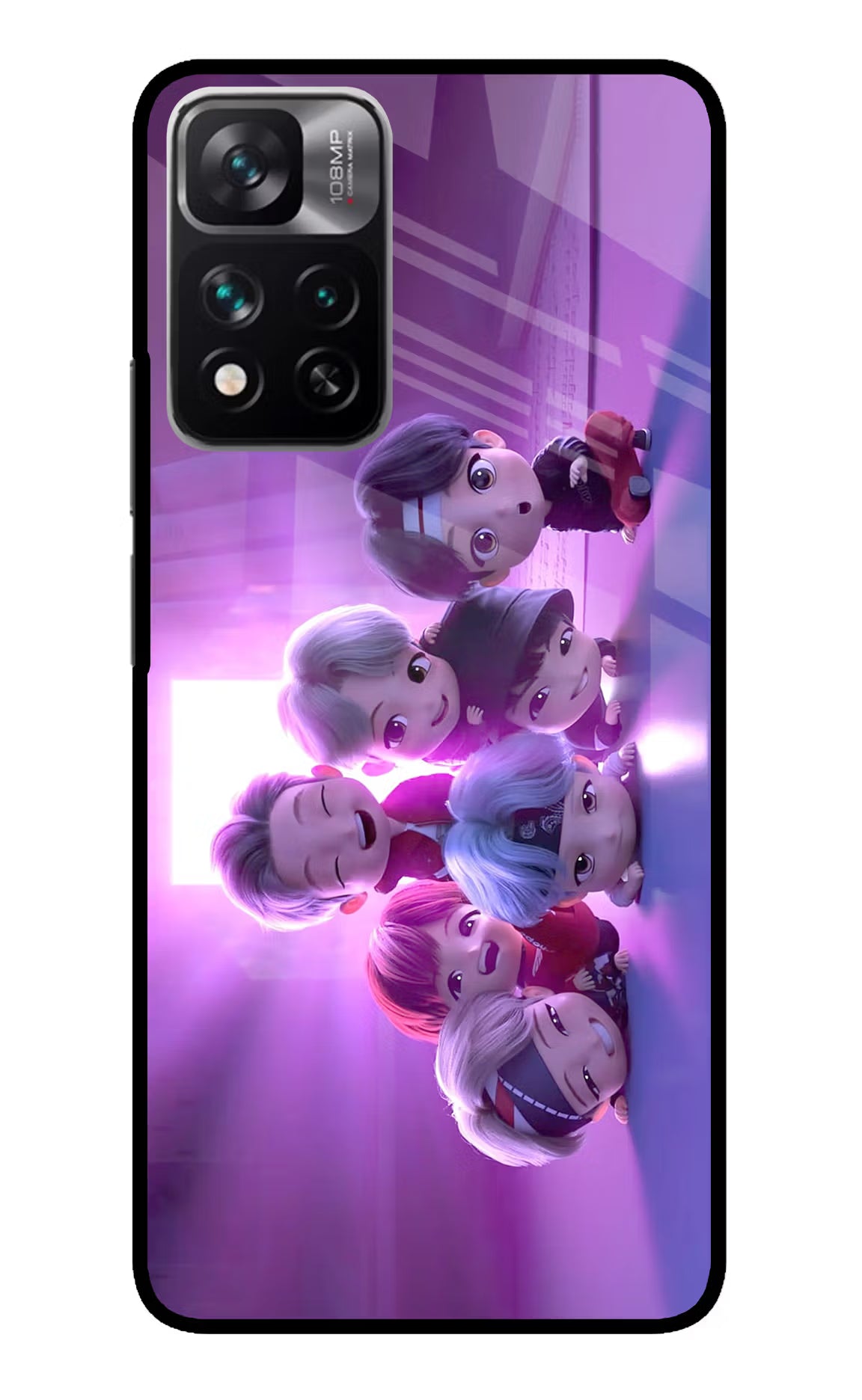 BTS Chibi Mi 11i 5G/11i 5G Hypercharge Glass Case