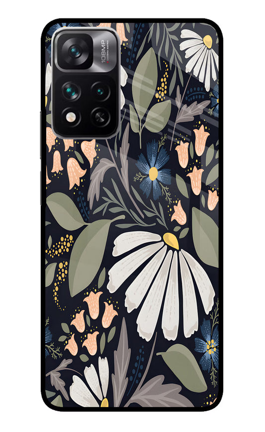 Flowers Art Mi 11i 5G/11i 5G Hypercharge Glass Case