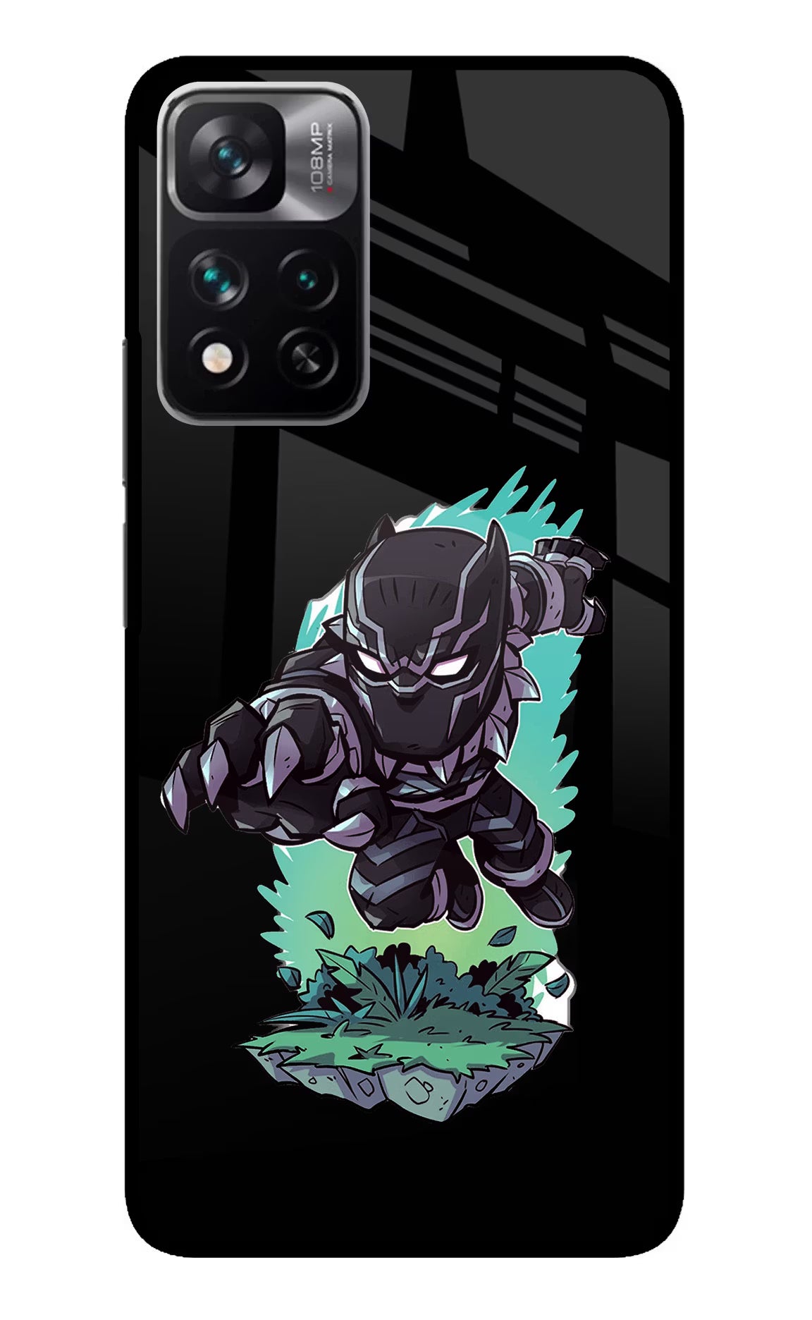 Black Panther Mi 11i 5G/11i 5G Hypercharge Glass Case