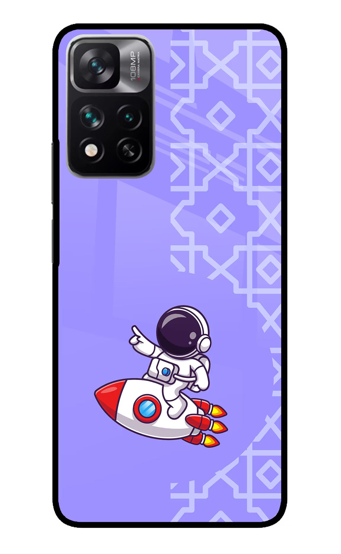 Cute Astronaut Mi 11i 5G/11i 5G Hypercharge Glass Case