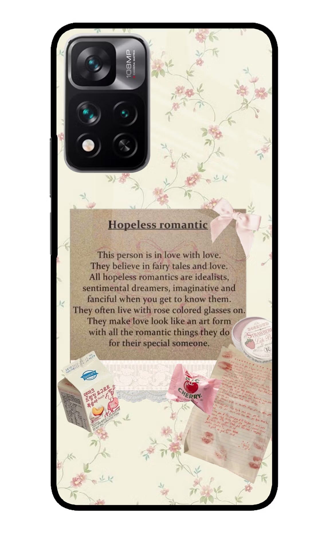 Hopeless Romantic Mi 11i 5G/11i 5G Hypercharge Glass Case Back Cover by Casekaro
