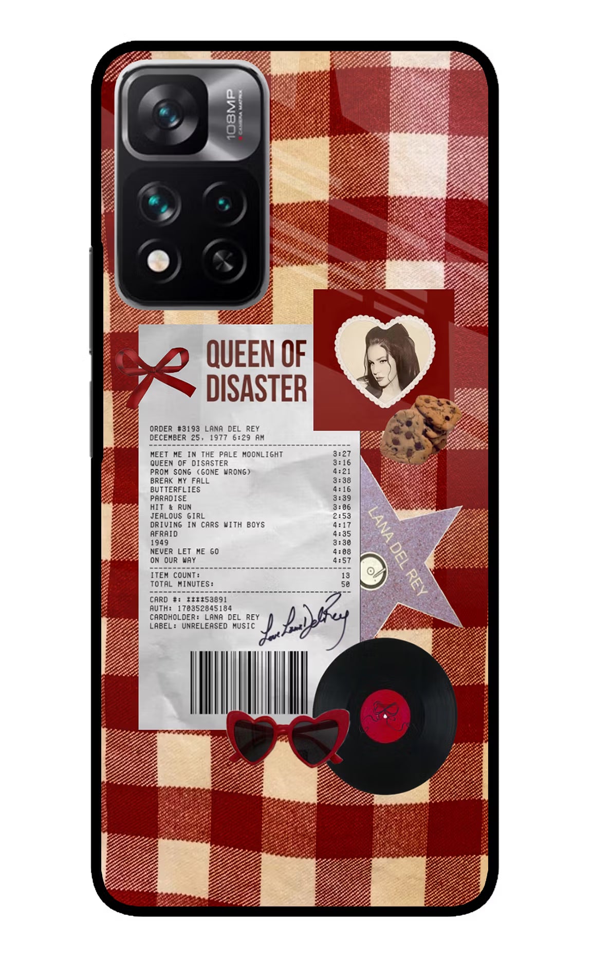 Queen of Disaster Mi 11i 5G/11i 5G Hypercharge Glass Case Back Cover by Casekaro