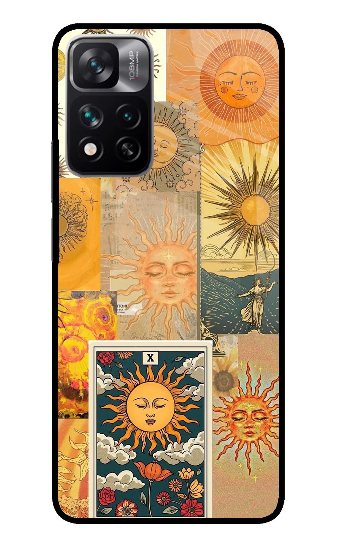Sun Mi 11i 5G/11i 5G Hypercharge Glass Case Back Cover by Casekaro