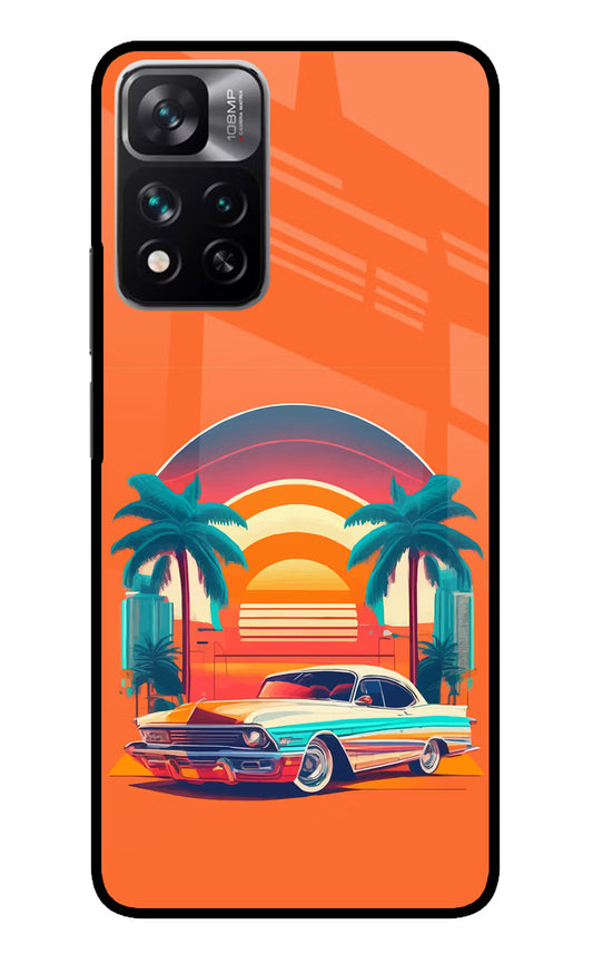 Palm Drive 80s Mi 11i 5G/11i 5G Hypercharge Glass Case