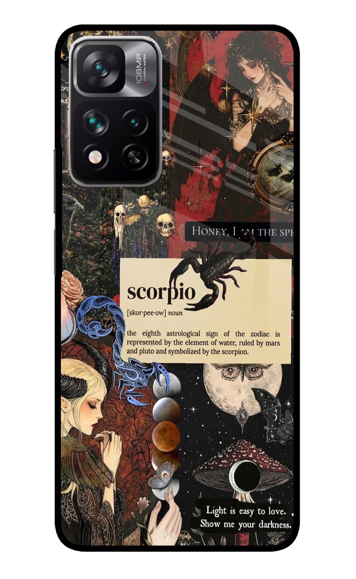 Scorpio Zodiac Mi 11i 5G/11i 5G Hypercharge Glass Case Back Cover by Casekaro