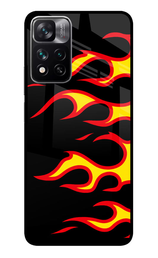 Side Sweep Flames Mi 11i 5G/11i 5G Hypercharge Glass Case