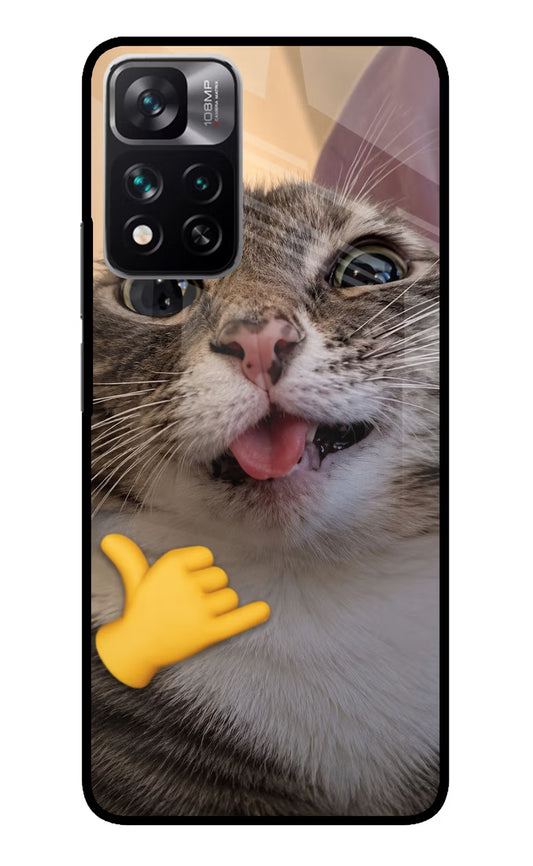 Silly Cat Call Mi 11i 5G/11i 5G Hypercharge Glass Case