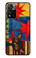 Pop Cat Mi 11i 5G/11i 5G Hypercharge Glass Case