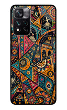 Folk Print Mi 11i 5G/11i 5G Hypercharge Glass Case