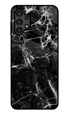 Black Marble Texture Samsung A13 4G Glass Case