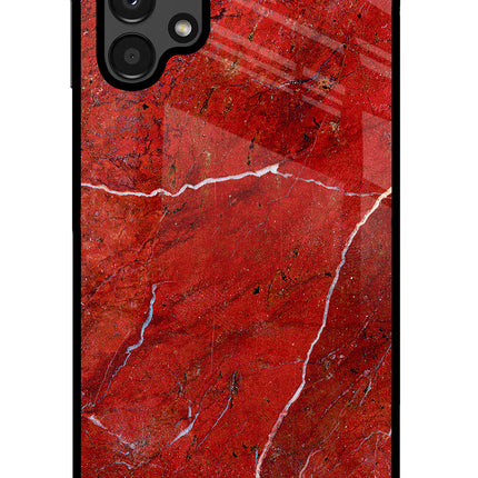 Red Marble Design Samsung A13 4G Glass Case