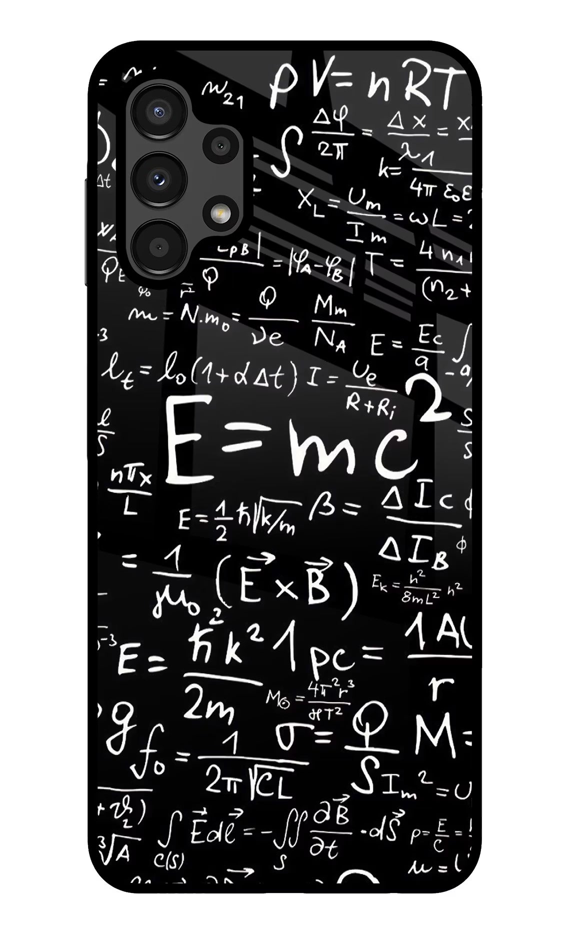 Physics Formula Samsung A13 4G Glass Case Back Cover by Casekaro