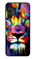 Lion Samsung A13 4G Glass Case