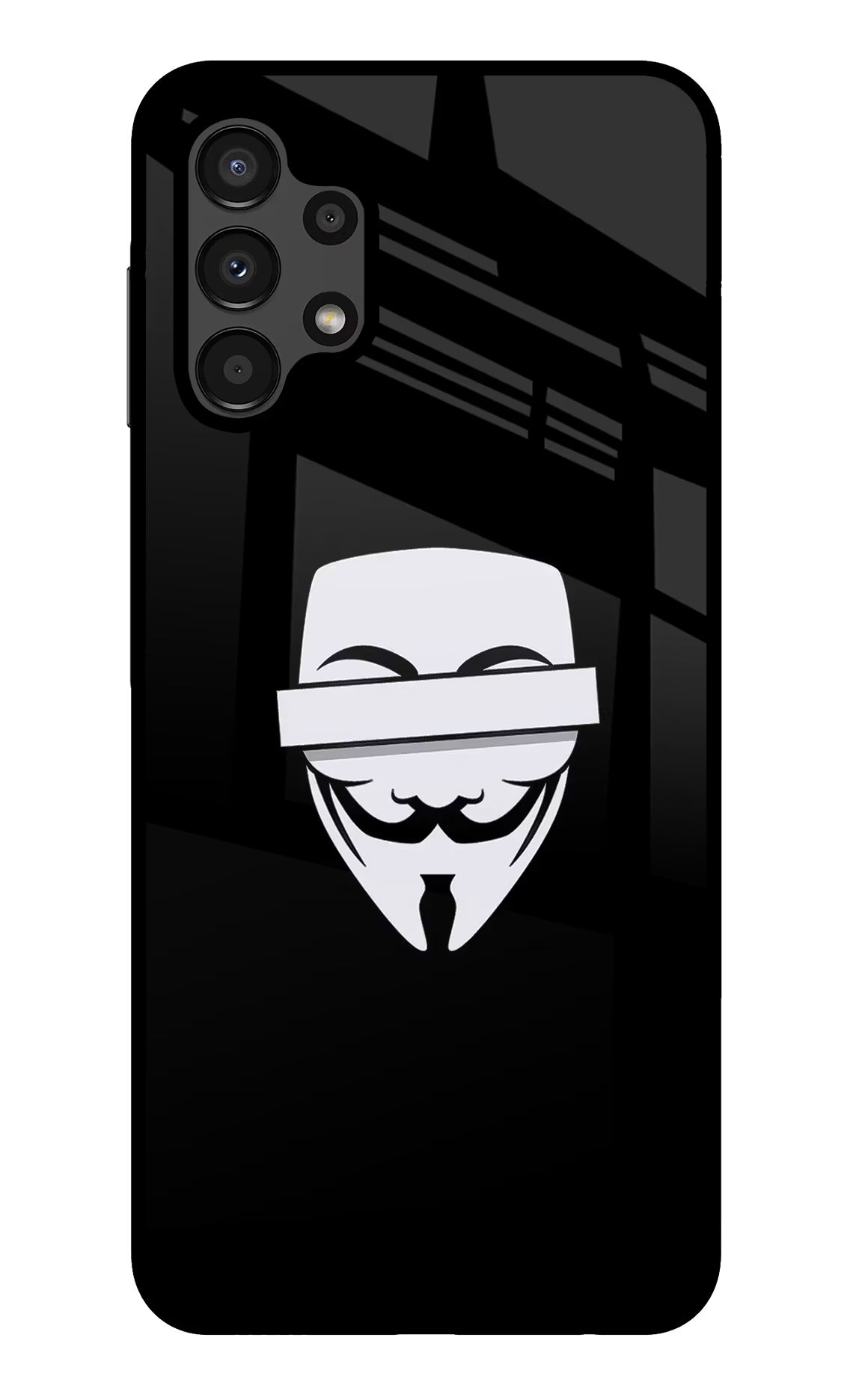 Anonymous Face Samsung A13 4G Glass Case