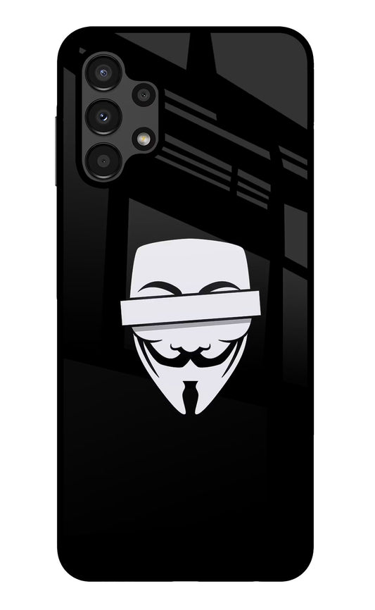Anonymous Face Samsung A13 4G Glass Case