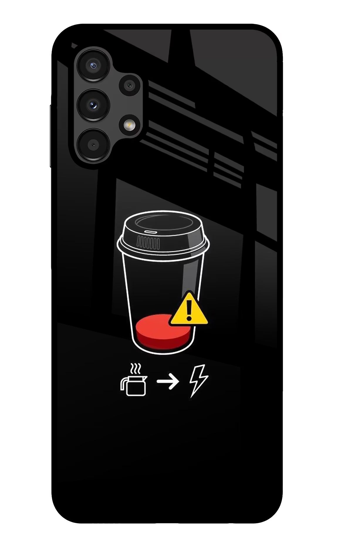 Coffee Samsung A13 4G Glass Case