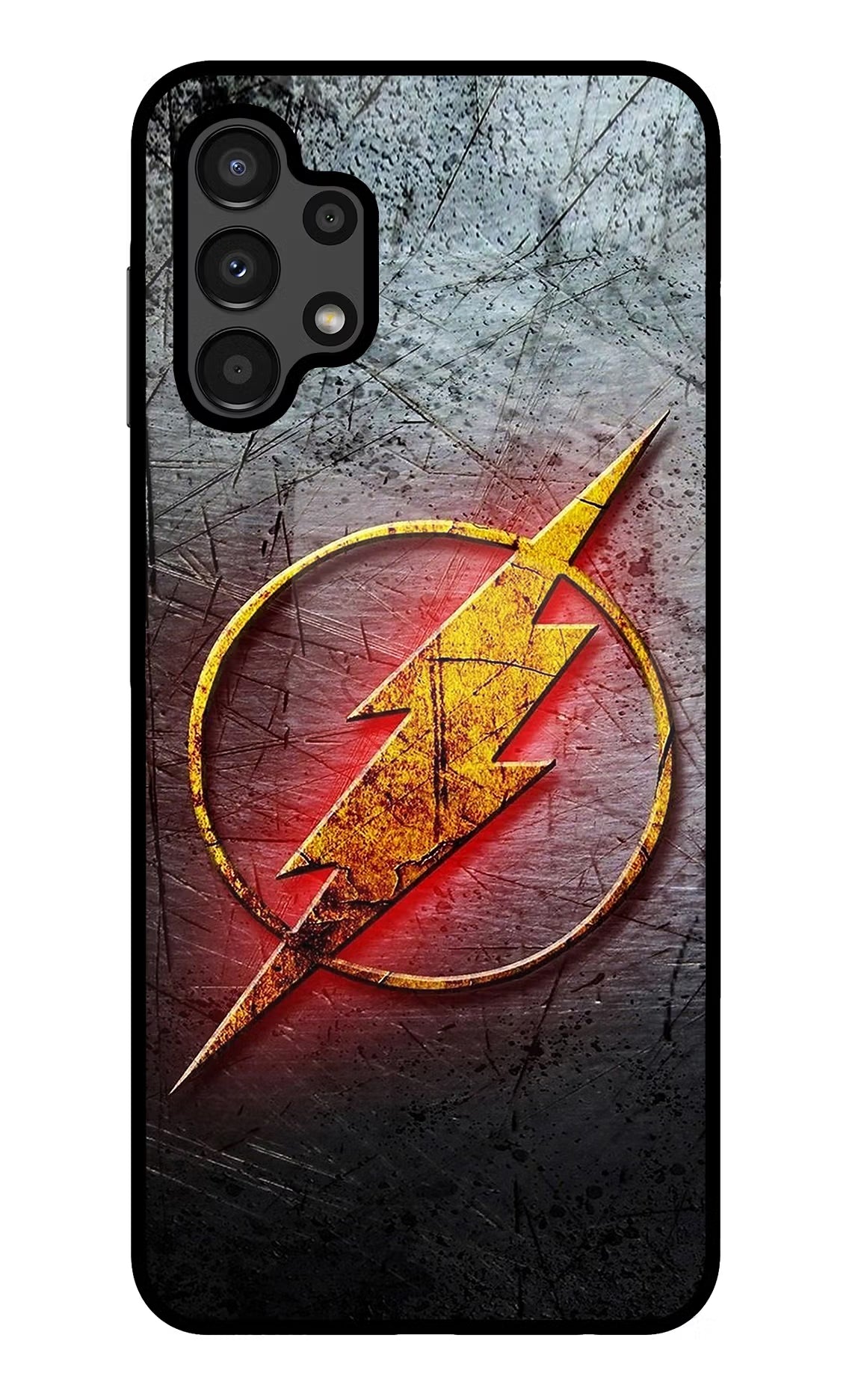 Flash Samsung A13 4G Glass Case Back Cover by Casekaro