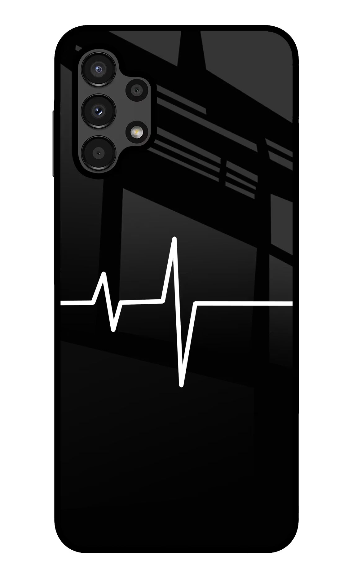 Heart Beats Samsung A13 4G Glass Case Back Cover by Casekaro
