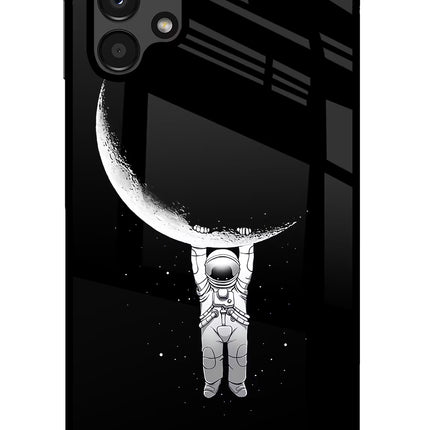 Moon Space Samsung A13 4G Glass Case