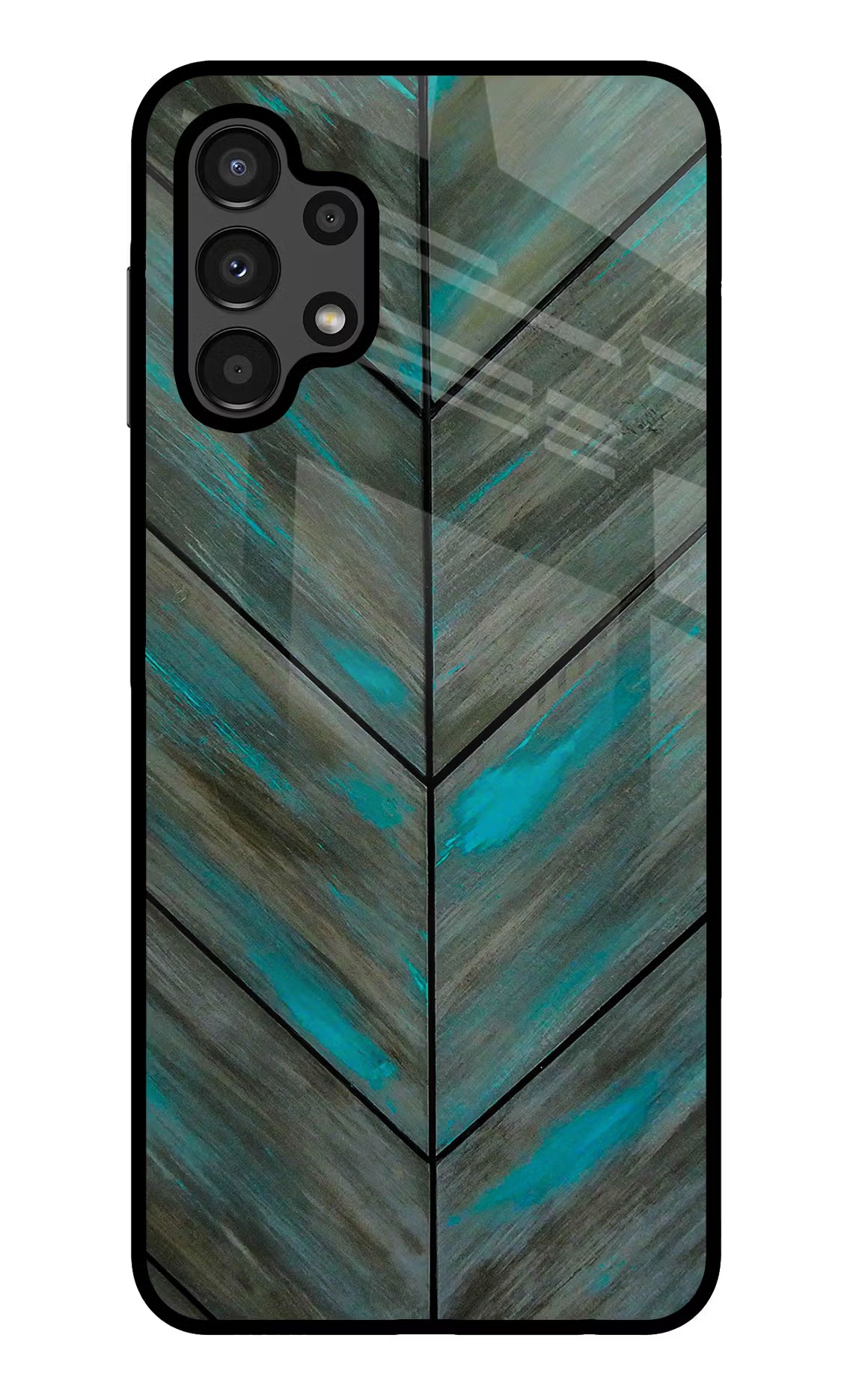 Pattern Samsung A13 4G Glass Case Back Cover by Casekaro