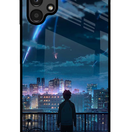 Anime Samsung A13 4G Glass Case Back Cover by Casekaro