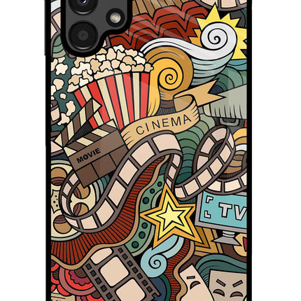 Cinema Abstract Samsung A13 4G Glass Case