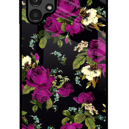 Flowers Samsung A13 4G Glass Case