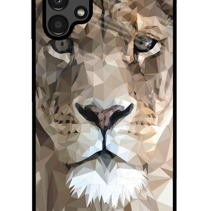 Lion Art Samsung A13 4G Glass Case