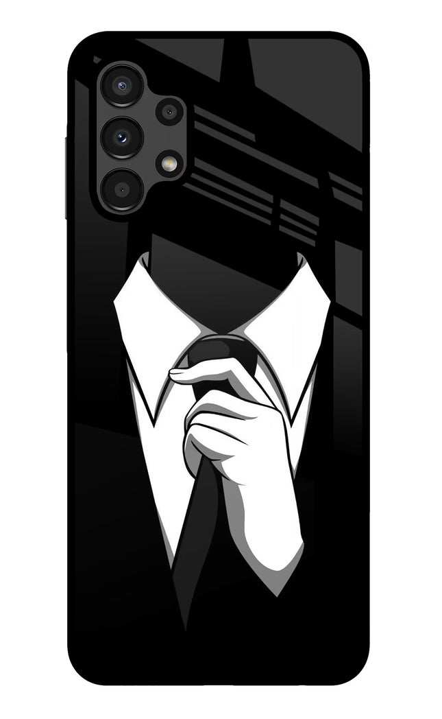 Black Tie Samsung A13 4G Glass Case