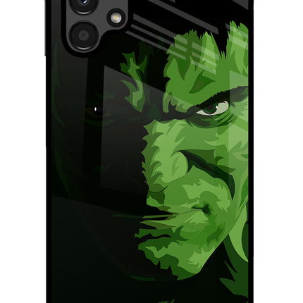 HULK Samsung A13 4G Glass Case Back Cover by Casekaro