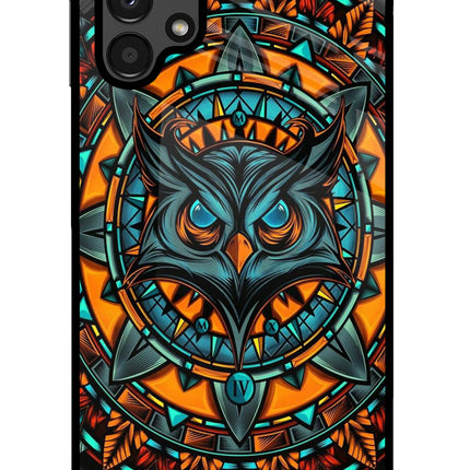 Angry Owl Art Samsung A13 4G Glass Case