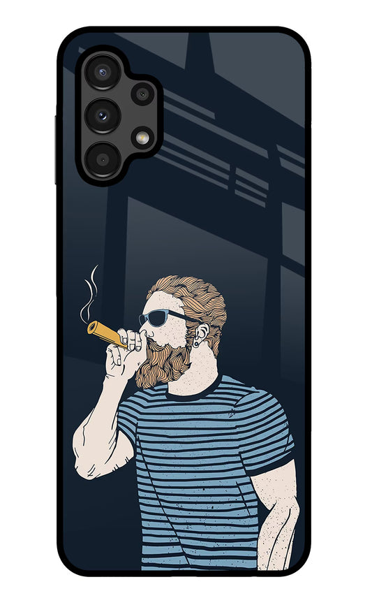 Smoking Samsung A13 4G Glass Case