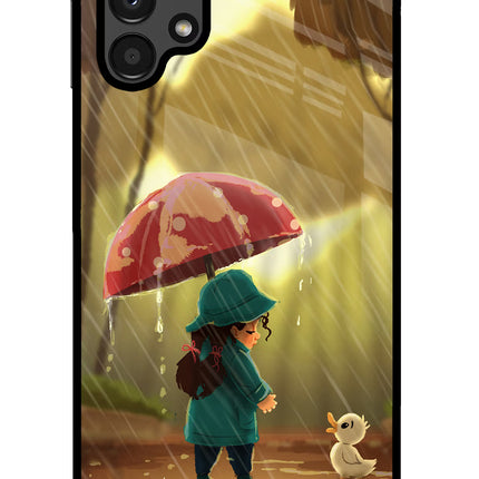 Rainy Day Samsung A13 4G Glass Case