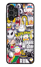 Sticker Bomb Samsung A13 4G Glass Case