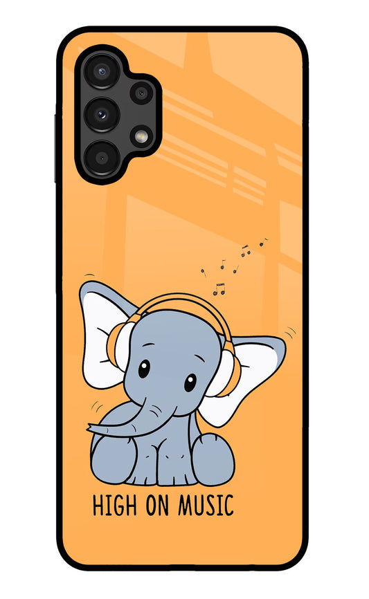High On Music Samsung A13 4G Glass Case