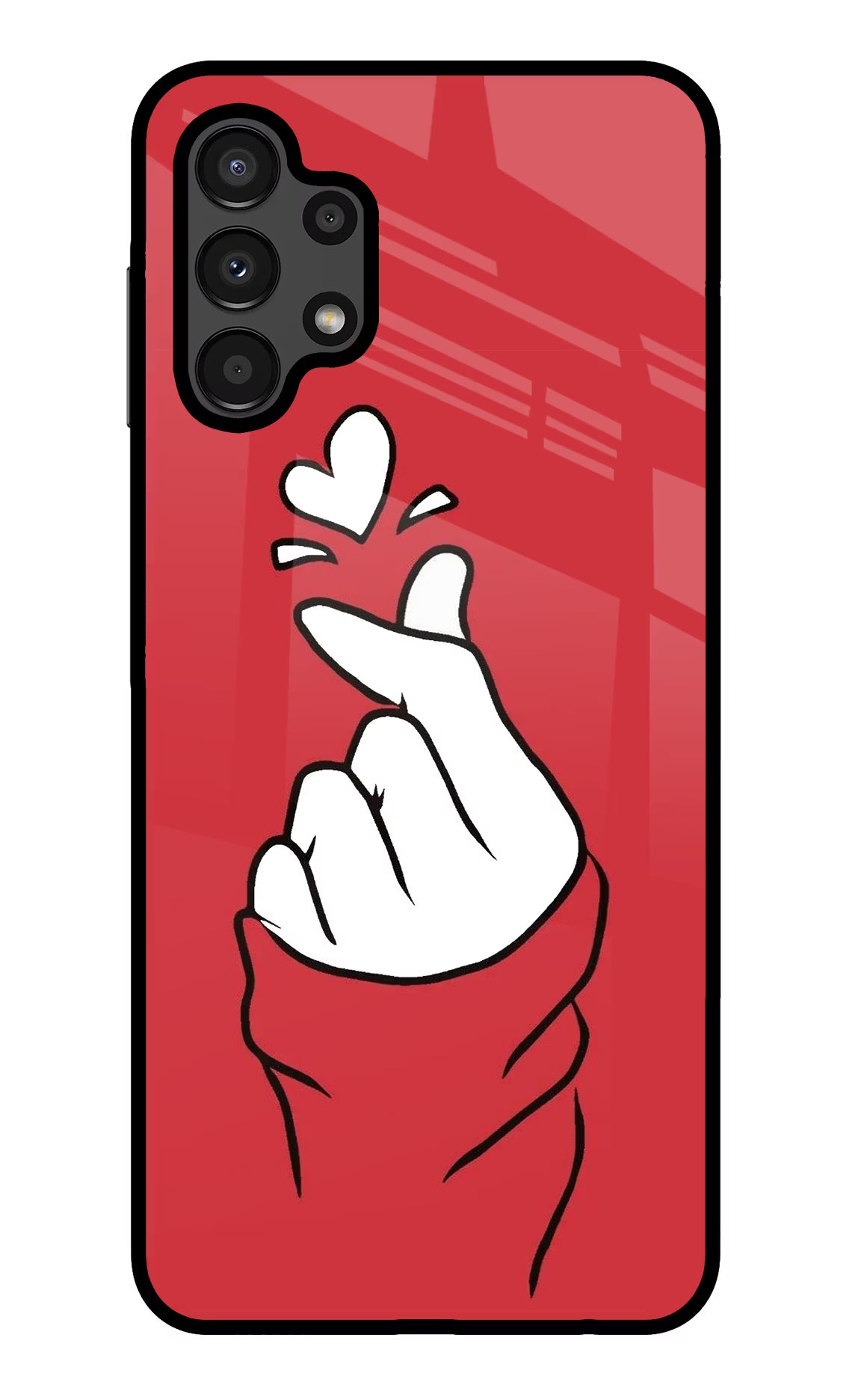 Korean Love Sign Samsung A13 4G Glass Case