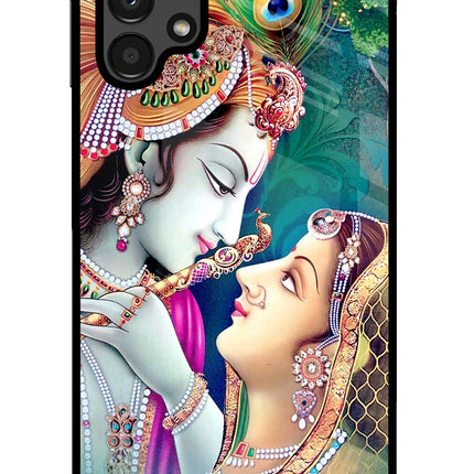 Lord Radha Krishna Samsung A13 4G Glass Case