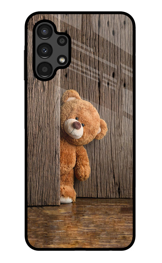 Teddy Wooden Samsung A13 4G Glass Case