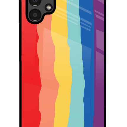 Rainbow Samsung A13 4G Glass Case