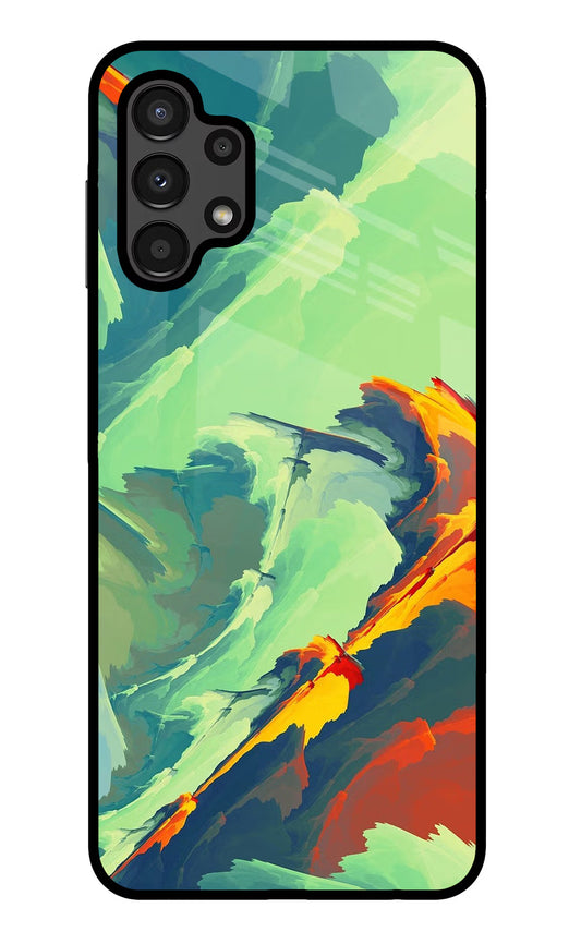 Paint Art Samsung A13 4G Glass Case