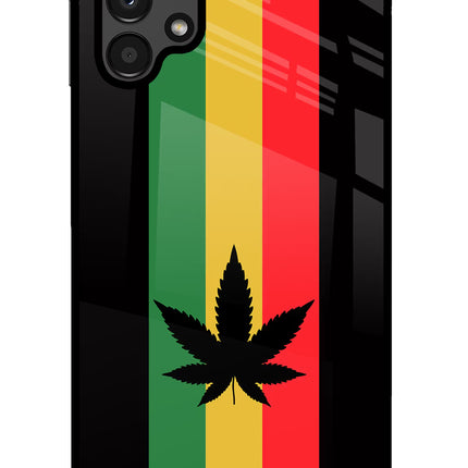 Weed Flag Samsung A13 4G Glass Case