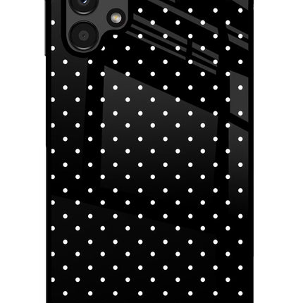 White Dots Samsung A13 4G Glass Case