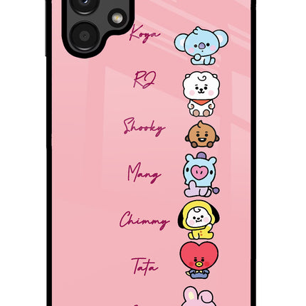BTS names Samsung A13 4G Glass Case