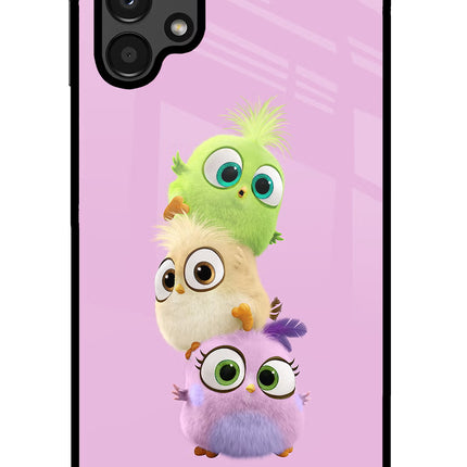Cute Little Birds Samsung A13 4G Glass Case