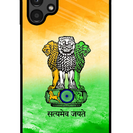 Satyamev Jayate Flag Samsung A13 4G Glass Case