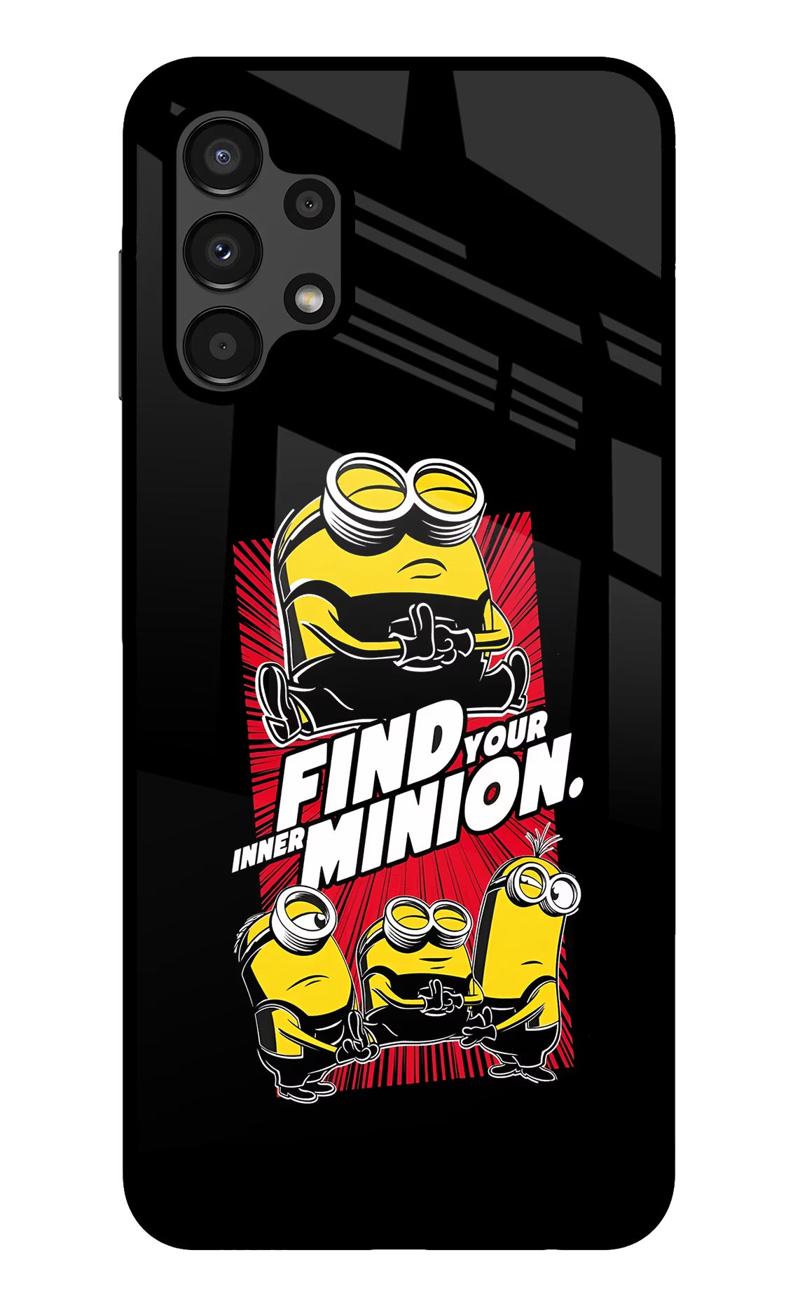 Find your inner Minion Samsung A13 4G Glass Case