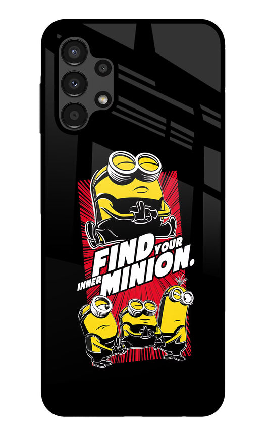Find your inner Minion Samsung A13 4G Glass Case