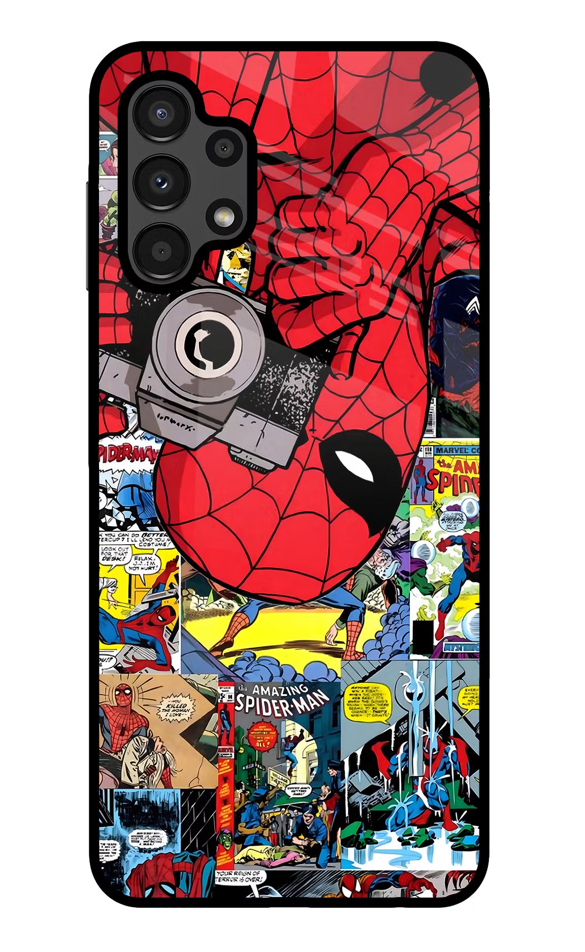 Spider Man Samsung A13 4G Glass Case
