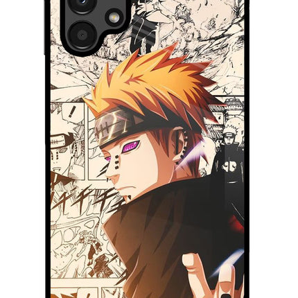 Pain Anime Samsung A13 4G Glass Case Back Cover by Casekaro