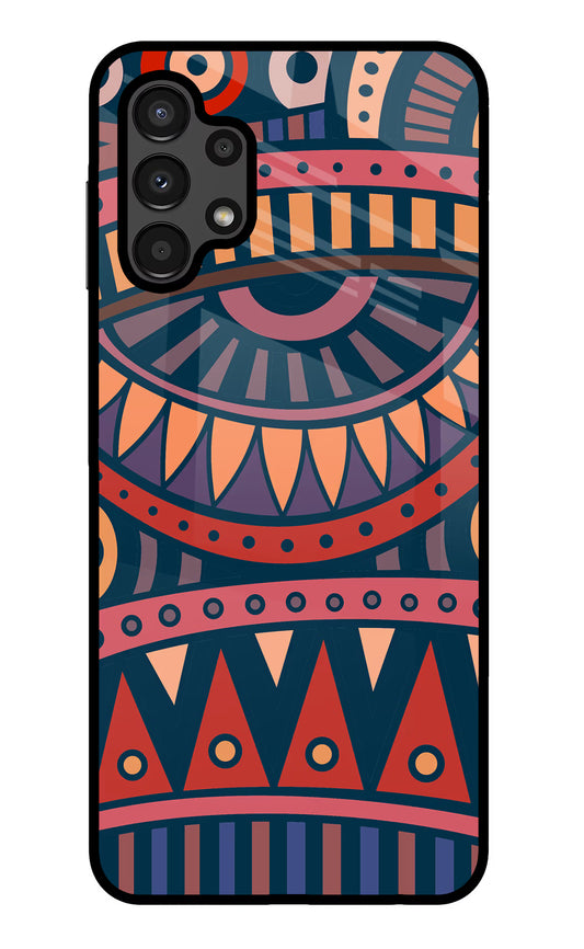 African Culture Design Samsung A13 4G Glass Case